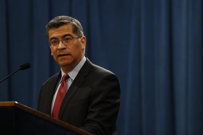 California Attorney General Xavier Becerra at the California State Capitol